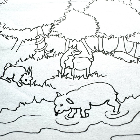 NEW Handmade Art Hand Crafted Illustration Drawing Biblical Christian Black Line - Picture 4 of 4